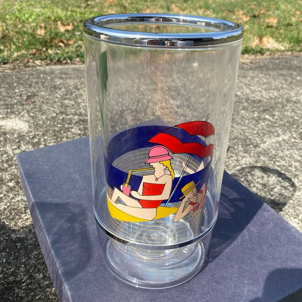 vintage 80’s wine bottle cooler